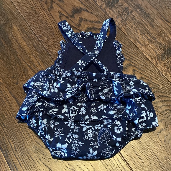 Janie and Jack Floral Romper - size 3-6 months - Picture 2 of 7